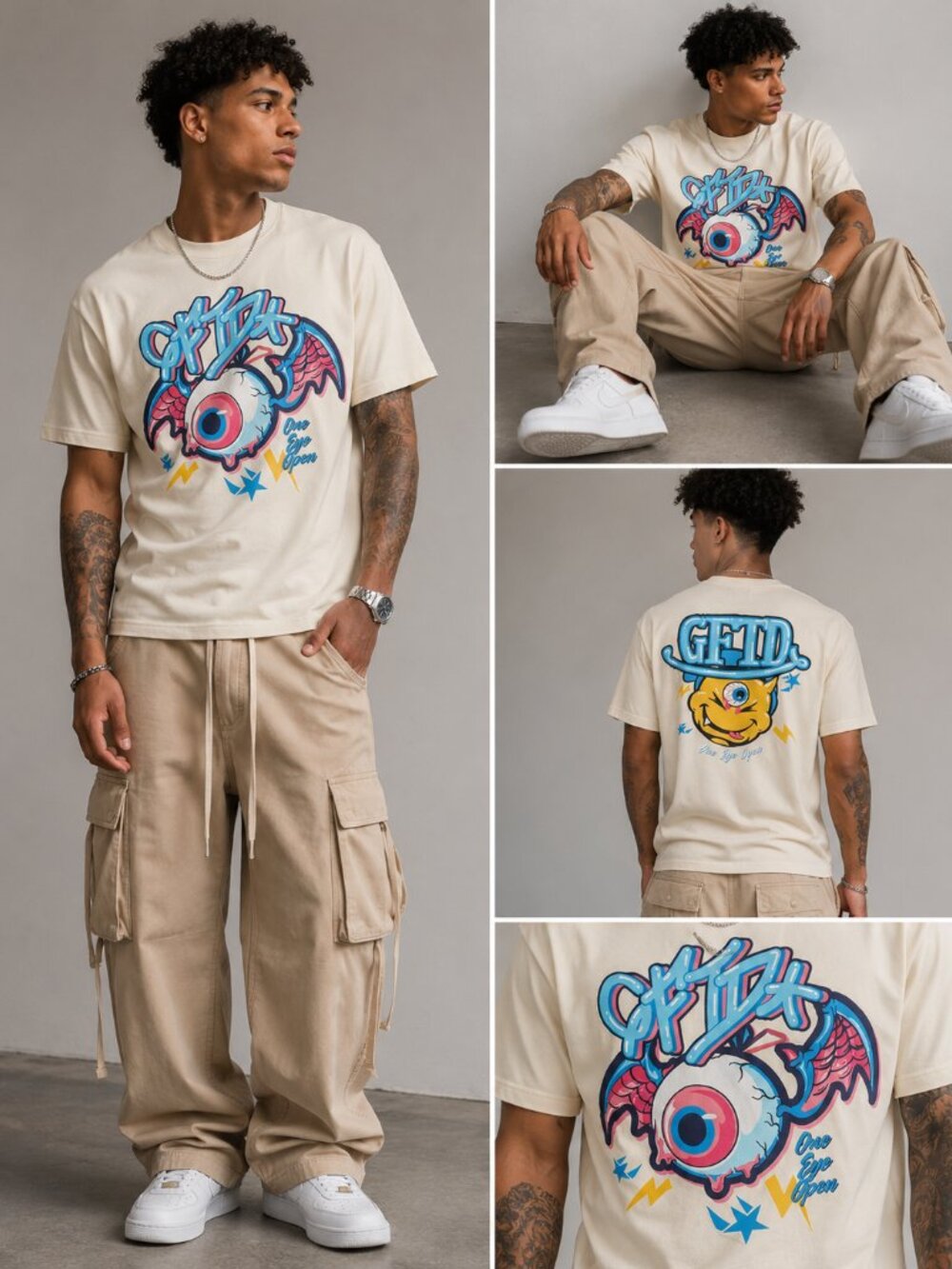 GFTD LA One Eye Open Tee - S